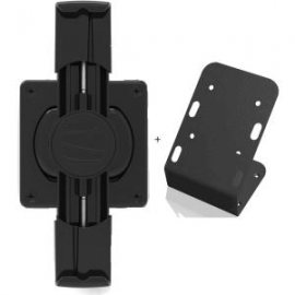 Compulocks Secure Universalersalcling Mount With 45 Degree Wall/counter Stand For Tablets - Black
