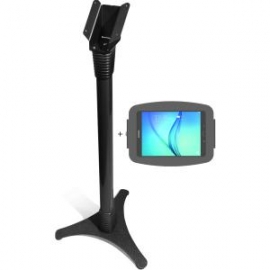 Compulocks Secure Space Enclosure & Adjustable Floor Stand For Galaxy Tab A 10.1in - Black 147b910ageb