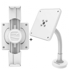 Compulocks Secure Universalersal Cling Mount With Flex Arm Mount For Tablets - White 159wuclgvwmw