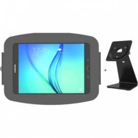 Compulocks Secure Space Enclosure With 360 Degree Kiosk Stand For Galaxy Tab A 10.1in - Black