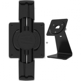 Compulocks Secure Universalersal Cling Mount With 360 Degree Kiosk Stand For Tablets - Black 303buclgvwmb