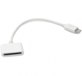 Amaze Apple 8 Pin Lightning To 30 Pin Cable Adaptor (iphone 5/ Itouch 5/ Ipod Nano 7/ Ipad Mini/