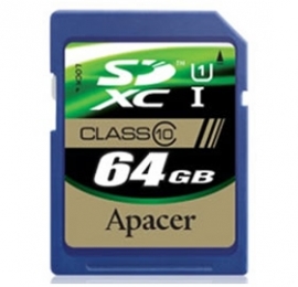 Apacer Sdxc 64gb Uhs-i Class10 Retail For Dslr And Video Recorder