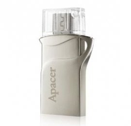 Apacer Ah173 8gb Silver Hybrid Mobile Usb Flash Drive. Micro Usb+usb Dual-interfaces. Supports Andriod