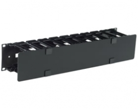 Apc Horizontal Cable Manager 2u X 4in Deep Single-sided With Cover Ar8600a