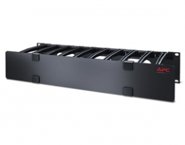 Apc 2u Horizontal Cable Manager, 6" Fingers Top And Bottom Ar8606