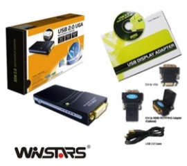 Winstar Usb 2.0 To Dvi-d/ Hdmi/ Vga Adapter Awusbhdmi6
