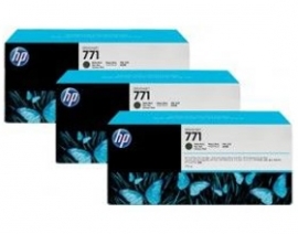 HP 771B Matte Black Ink Cartridge 3-Pack B6Y23A