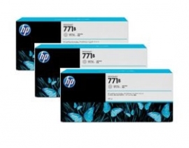 HP 771B Light Gray Ink Cartridge 3-Pack B6Y30A