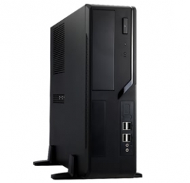 In Win Bl647 Matx Low Profile Black 300w 80plus Gold, Fnt Usb3.0 + Hd Audio, 8cm Rear Fan, Partition