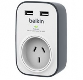 Belkin 1 Outlet With 2 Usb Ports (2.4a) Bsv103au