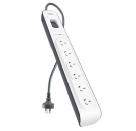 Belkin 6 Outlet Surge Protector With 2m Cord Bsv603au2m