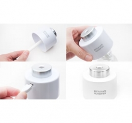 Mini Portable Bottle Cap Air Humidifier With Usb Cable White, Moisture Relief