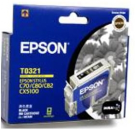 Epson T0321 Blk Ink C70 C80 C82 Cx5100 C C13t032190