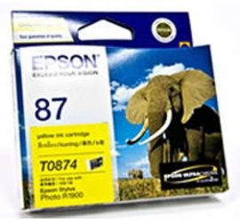 Epson T0874 Yellow Ink Cartridge R1900 C13t087490