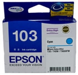 Epson T103292 Extra High Capacity Cyan Ink For T40w, Tx600fw, T30
