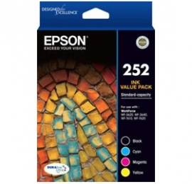 Epson 252 Std 4 Colour Vp - Epson Wf-3620 Wf-3640 Wf-7610 Wf-7620 C13t252692