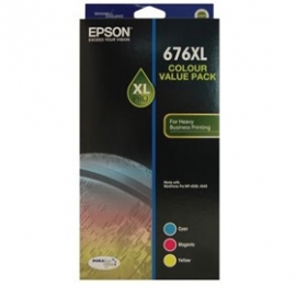 Epson 676xl 3 Colour Pack Durabrite Ink C13t676592