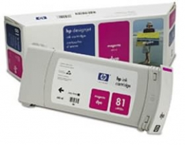 Hp No 81 Dye Ink Cartridge Magenta C4932a