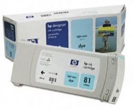 Hp 81 Lt Cyan Dye Ink Cartridge C4934a