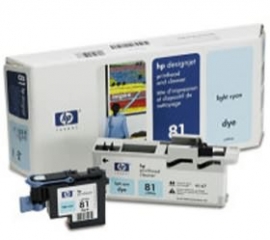 Hp No 81 Dye Printhead And Cleaner Lt Cyan C4954a