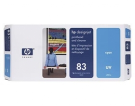Hp No 83 Uv Cyan Printhead And Cleaner C4961a