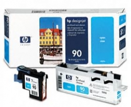 Hp 90 Printhead And Cleaner Cyan C5055a