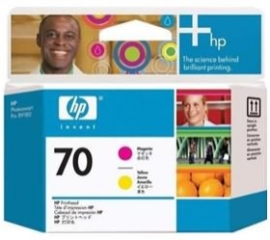 Hp 70 Magenta And Yellow Printhead C9406a
