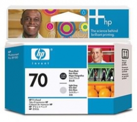 Hp No 70 Photo Black And Lt Gray Printhead C9407a