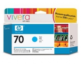 Hp No 70 Ink Cartridge 130 Ml Cyan C9452a