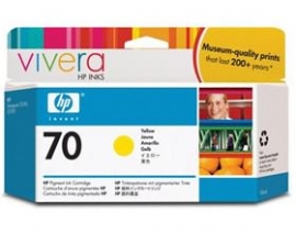 Hp No 70 Ink Cartridge 130 Ml Yellow C9454a