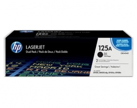 Hp Cb540ad 125a Black Toner Cartridge Dual Pack Cb540ad
