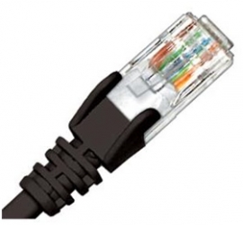 Hypertec 2m Cat6 Rj45 Black Black Patch Lead Rj45 Cbncr6j2mblk