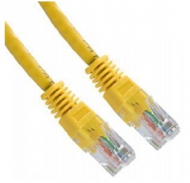 Cabac Hypertec 50cm Cat5 Rj45 Yellow Yellow Patch Lead Rj45 Pl5eyl0.5