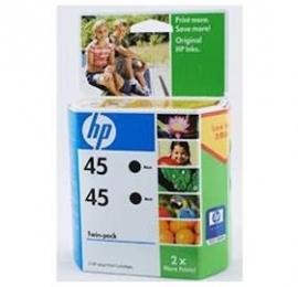 Hp 45 Ink Cartridge Twin Pack Black Cc625aa