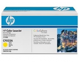 Hp Laserjet Cm4540 Mfp Yellow Toner Cartridge Cf032a