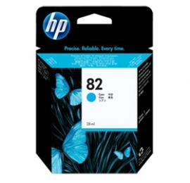 Hp 82, 28-ml Ink Cartridge Cyan Ch566a
