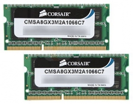 Corsair CMSA8GX3M2A1066C7 Corsair Apple Qualified 2x4GB 1066Mhz DDR3 1.5v SODIMM