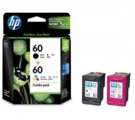 HP CN067AA HP 60 COMBO PACK FOR DJ D2560 D1660 D2660 D5560 F4280 F2410