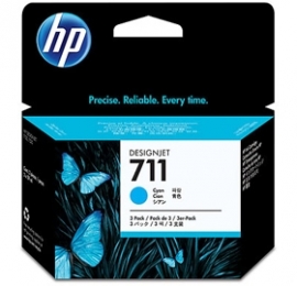 Hp Cz134a 711 3-pack 29-ml Cyan Ink Cartridge 