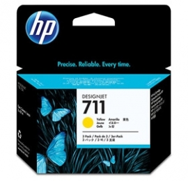 Hp Cz136a 711 3-pack 29-ml Yellow Ink Cartridge Cz136a