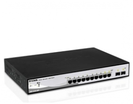 D-link 8-port 10/ 100/ 1000mbps With 2-port Sfp Websmart Switch With Poe Dgs-1210-10p