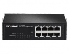 Edimax 8 Pt 10/ 100 POE Switch 85W, 4X POE/ 4X 10/ 100/ Desktop NWE-ES-1008PHE