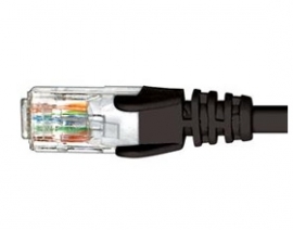 Cabac 3m Cat5 Rj45 Black Black Patch Lead Rj45 Cbncrj5black3