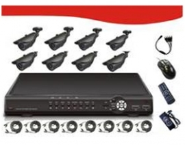 Signageit 8ch Combo Kits, Includes 8*1/ 4"sharp 3.6mm Rj2421fa Ccd 420tv Line, Pal:500(h)x582(v)