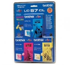 Brother Lc57cl3pk Clr Ink 3pack Lc57cl3pk