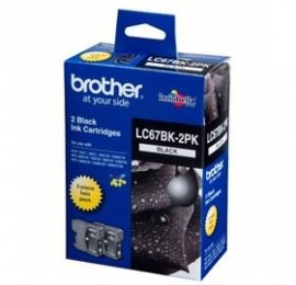 Brother Lc67bk2pk Lc-67 Twin Pack For Dcp-385c