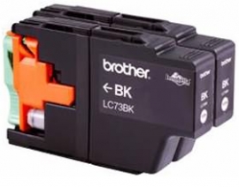 Brother Lc73bk2pk Lc73 Black Ink Cartridge Twin Pack