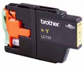 Brother Lc73y Yellow High Yield Ink Cartridge - Up To 600 Pages