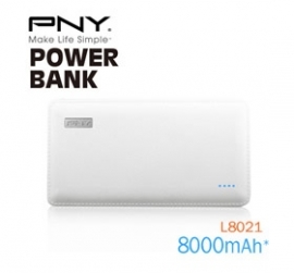 Pny (l8021) 8000mah Powerpack Universal Rechargeable Battery Bank With Output 2.1a, 5v Mobpnypbankl8021